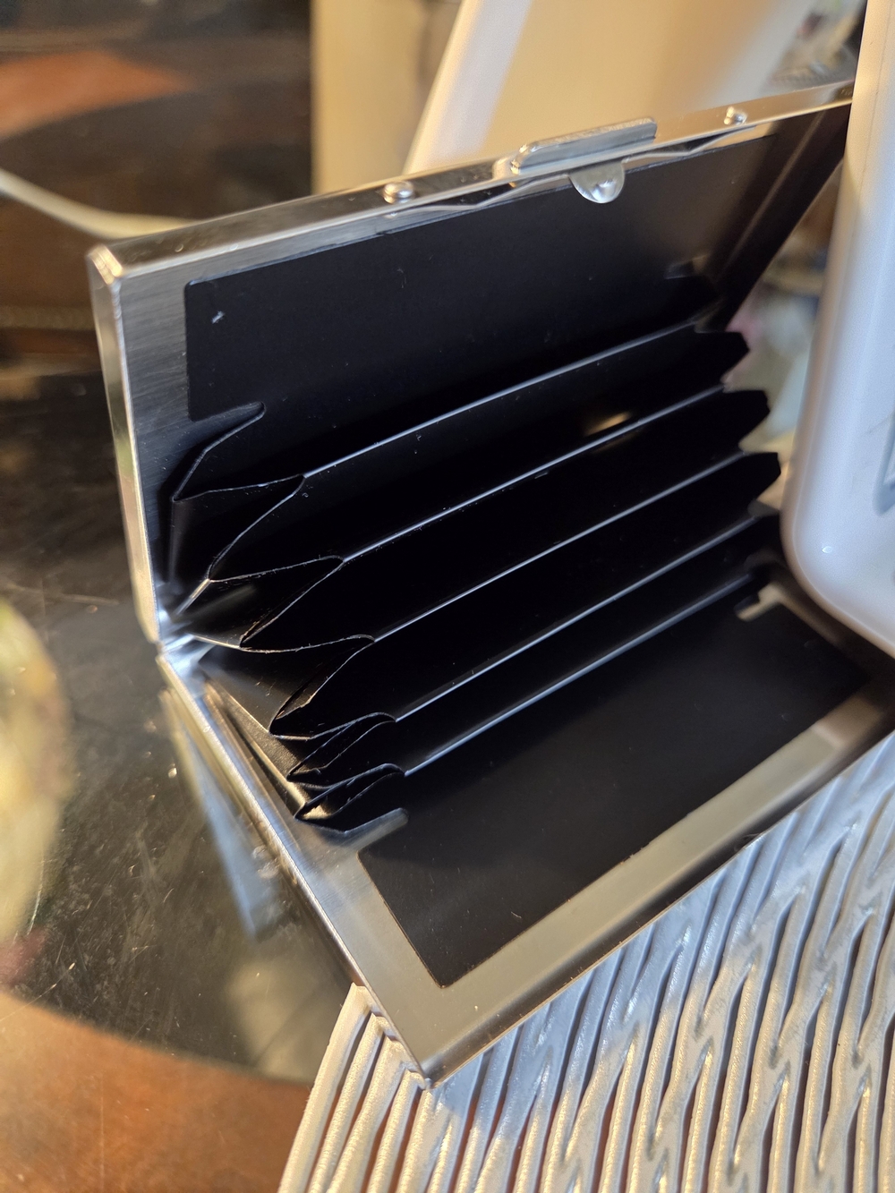​Stainless Steel RFID Blocking Card Holder Wallet | Metal Business Card Case.
